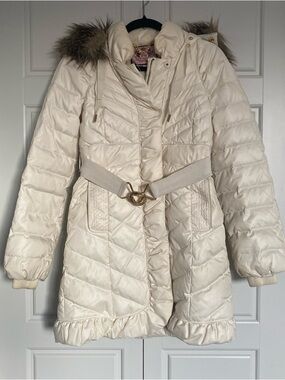 Juicy Couture Fur Puffer Jacket RARE